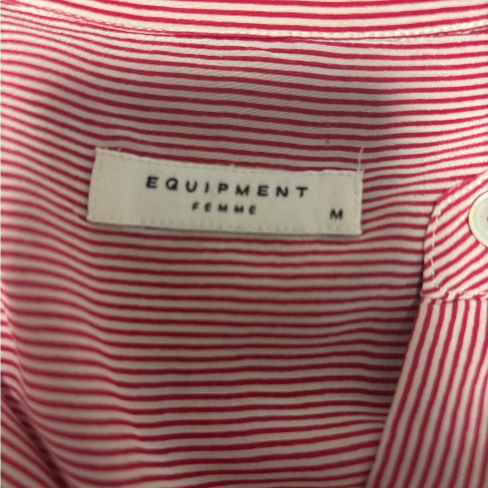 Equipment Rose Button-Down Blouse - image 3